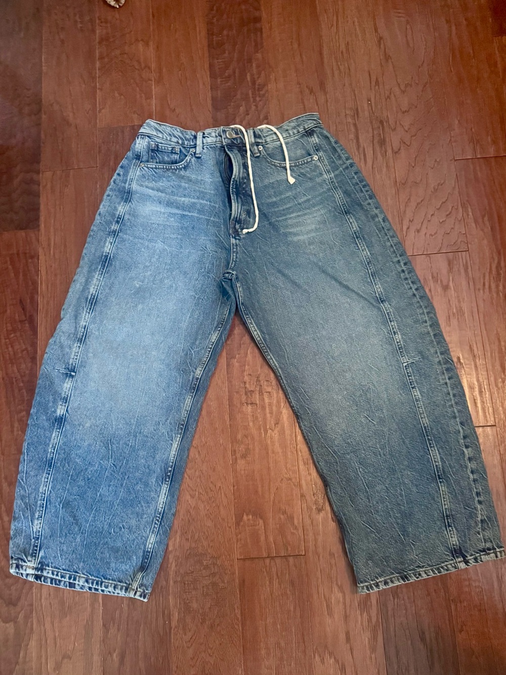 Good American Extreme Barrel Jeans